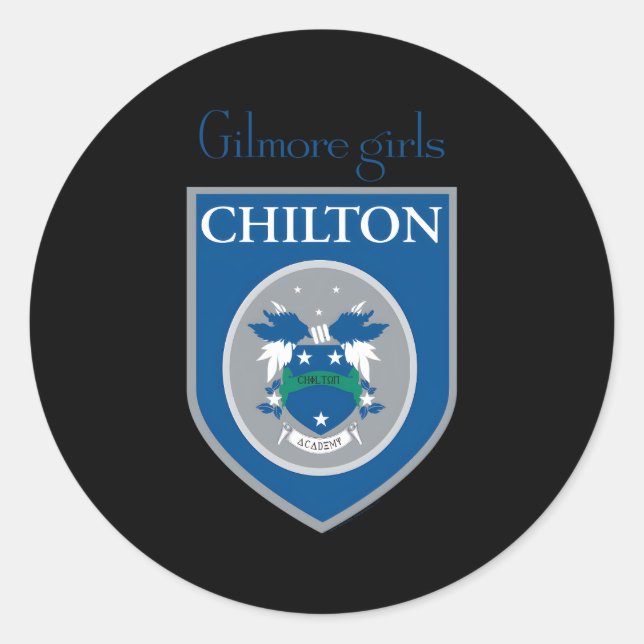 Sticker Rond Gilmore Chilton Crest (Devant)