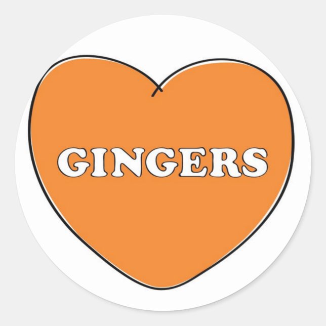 Sticker Rond Ginger Love (Devant)