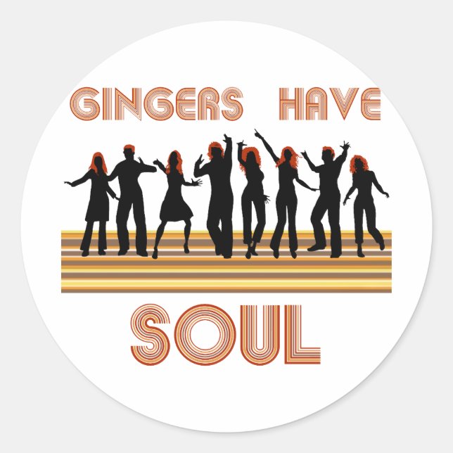 Sticker Rond Gingers avec train d'âmes (Devant)