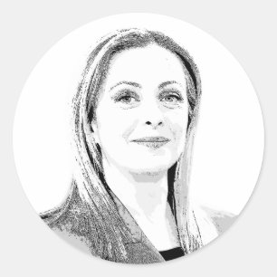 Sticker Rond Giorgia Meloni