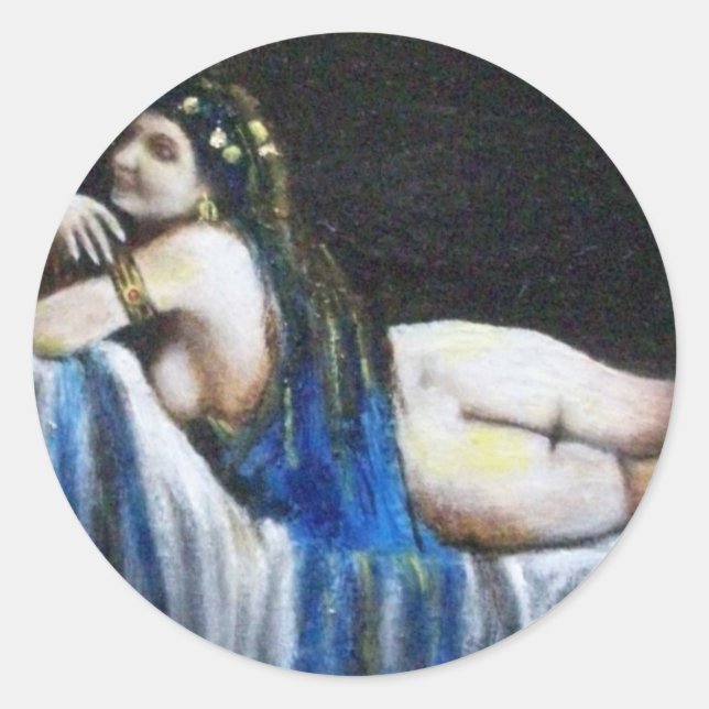 STICKER ROND GIPSY BLUE (Devant)