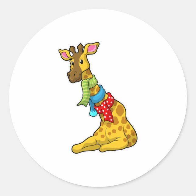 Sticker Rond Girafe (Devant)