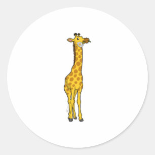 Sticker Rond Girafe with Daisy