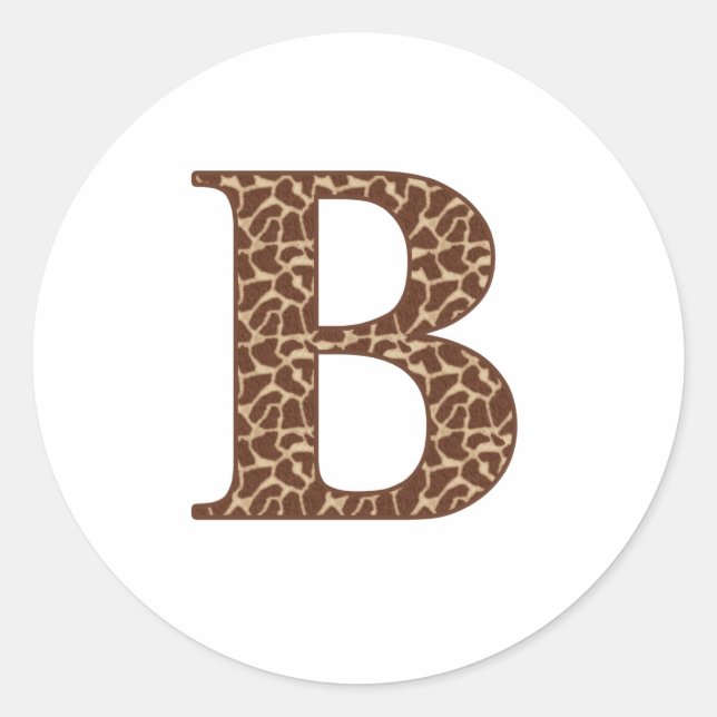 Sticker Rond Giraffe A (Devant)