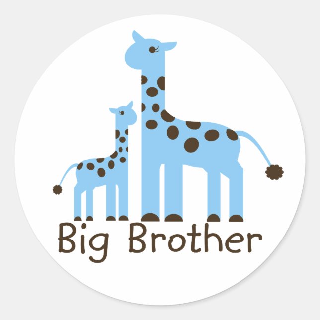 Sticker Rond Giraffe Big Brother (Devant)