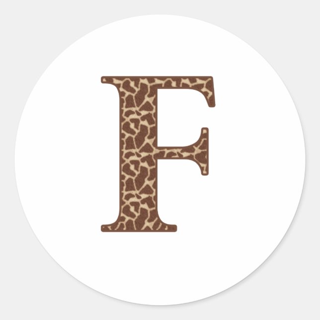 Sticker Rond Giraffe F (Devant)