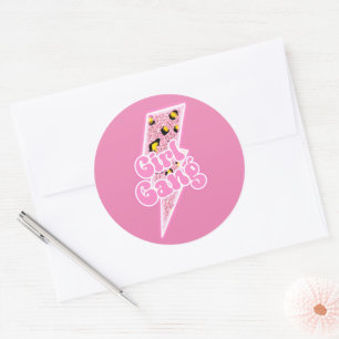 Sticker Rond Girl Gang