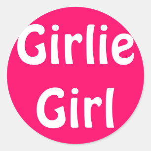Sticker Rond Girlie Girl