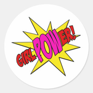 Sticker Rond GirlPOWer