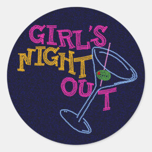 Sticker Rond Girls night