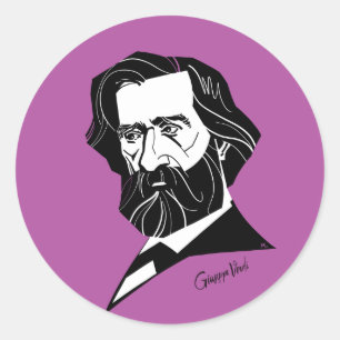 Sticker Rond Giuseppe Verdi