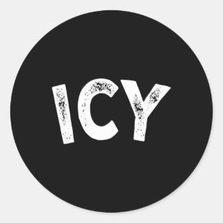Sticker Rond Glacé