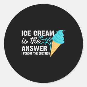 Sticker Rond Glace Drôle D'art Pour Hommes Femmes Enfants Desse