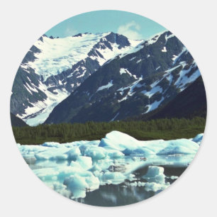 Sticker Rond Glacier de transport, au nord de port Seward,