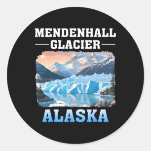 Sticker Rond Glacier Mendenhall Alaska Randonnée Camping Extéri