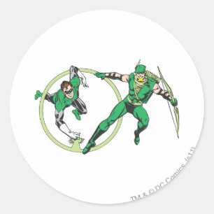 Sticker Rond Gladiateur Emerald & Emerald Archer