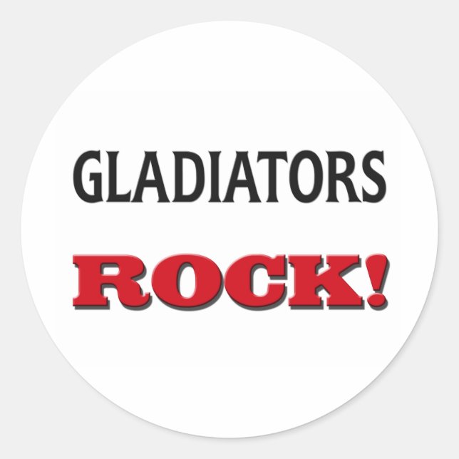 Sticker Rond Gladiateurs Rock (Devant)