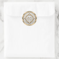 Glam Diamond & Gold Frame 50e anniversaire de Mari