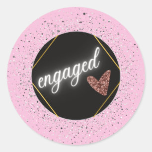 Sticker Rond Glam Pastel engagé