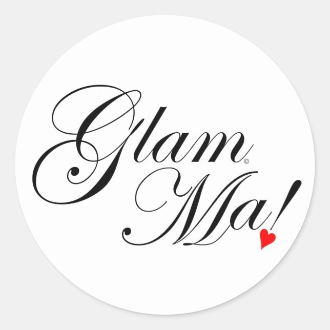 Sticker Rond GlamMa (Devant)