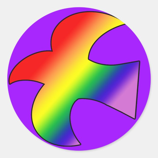 Sticker Rond GLBT Dove (Devant)