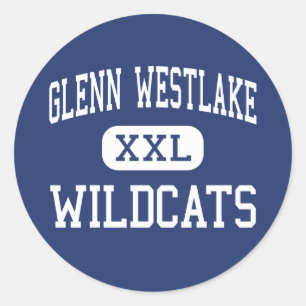 Sticker Rond Glenn Westlake Wildcats Middle Lombard