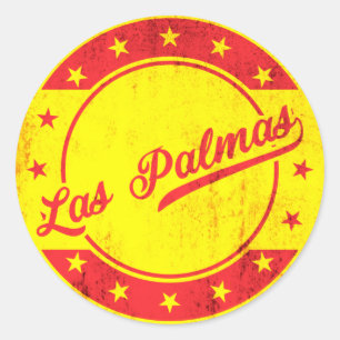 Sticker Rond Global TRaveller - Las Palmas, Espagne