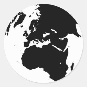 Sticker Rond Globe