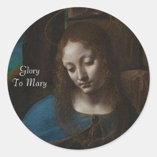 Sticker Rond Gloire à Marie