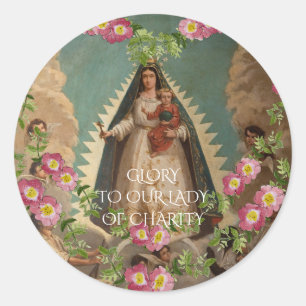 Sticker Rond gloire à notre dame de la charité