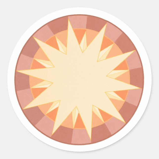 Sticker Rond Gloire céleste (Devant)