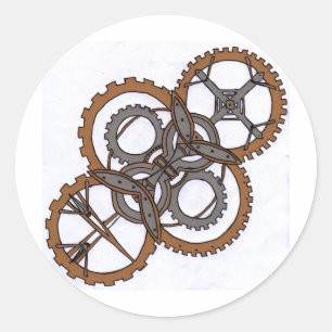 Sticker Rond Gloire des engrenages