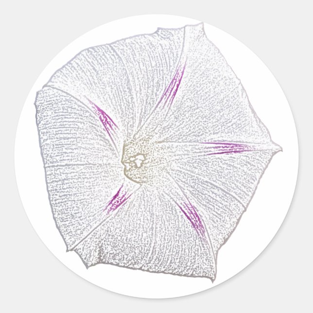 Sticker Rond Glory White du matin (Devant)