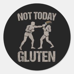 Sticker Rond Gluten Cadeaux sans gluten Blé Orge Rye Maladie co