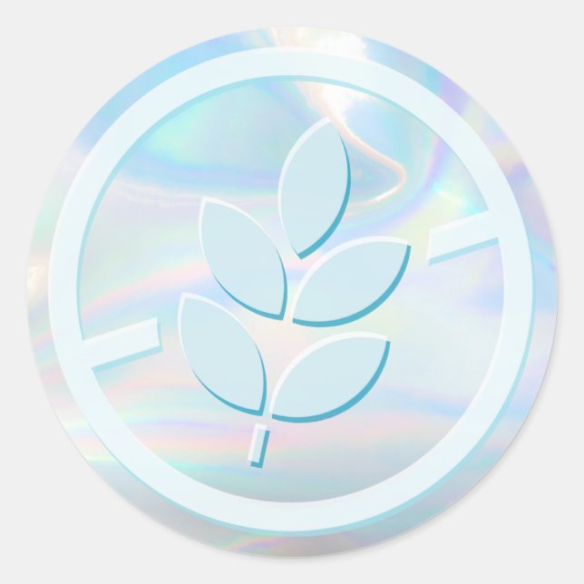 Sticker Rond Gluten Free Holographic (Devant)
