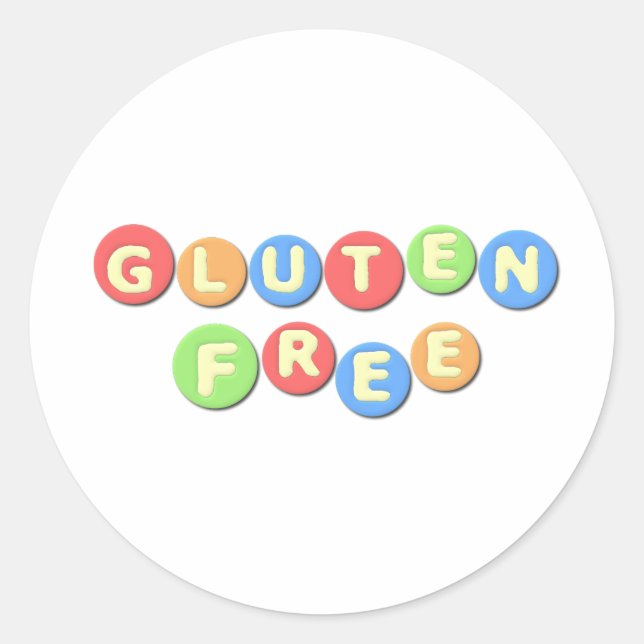 Sticker Rond Gluten Libre Celiac (Devant)