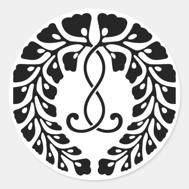 Sticker Rond glycine de Kujō (Devant)