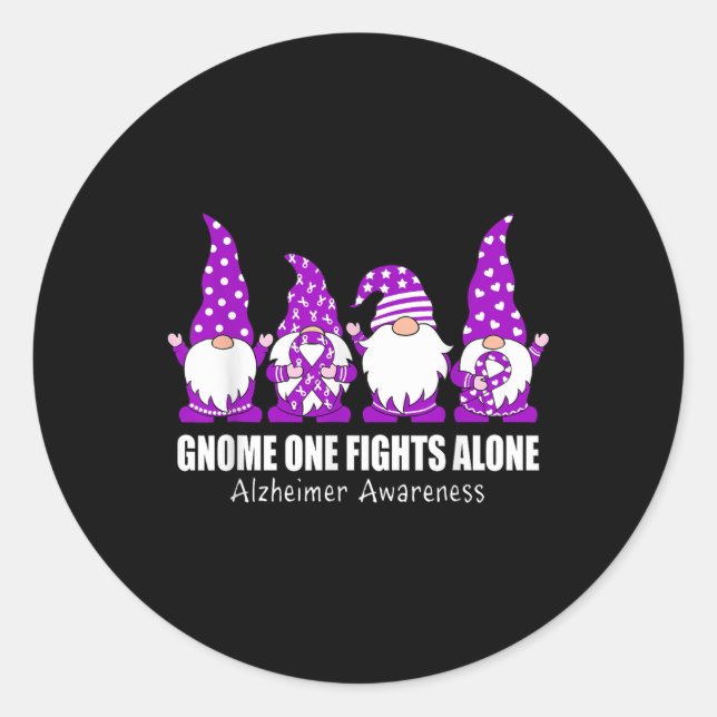 Sticker Rond Gnome One combat seul Heimer Sensibilisation Rib p (Devant)