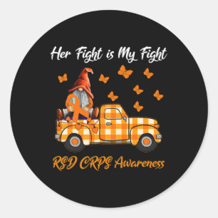 Sticker Rond Gnomher Son Combat Est Mon Combat Rsd Crps Sensibi