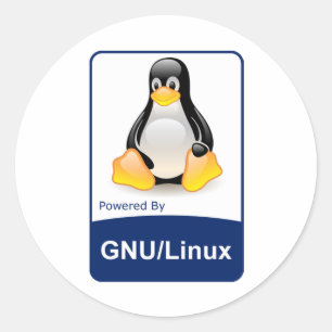 Sticker Rond GNU/Linux