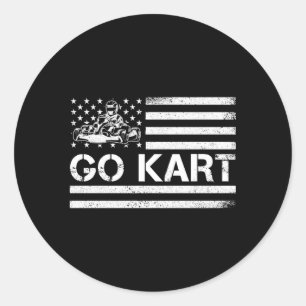 Sticker Rond Go K Racing King Go K Racer