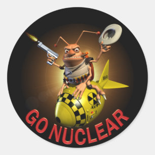Sticker Rond Go Nuclear