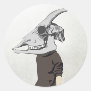 Sticker Rond goathead