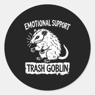 Sticker Rond Gobelin de déchets Ssum Soutien émotionnel Mème dr