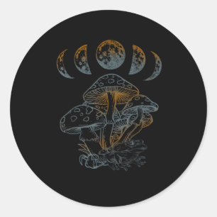 Sticker Rond Goblincore Esthétique Académie Cottagecore Champig