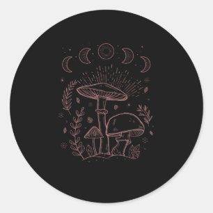 Sticker Rond Goblincore Esthétique Académique Cottagecore Champ