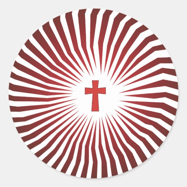 Sticker Rond God Rocks - Christian Rock Gear (Devant)