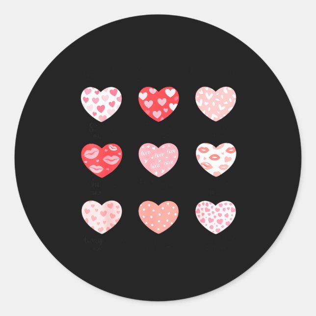 Sticker Rond God Says I Am Christian Faith Heart Valentine Jesu (Devant)