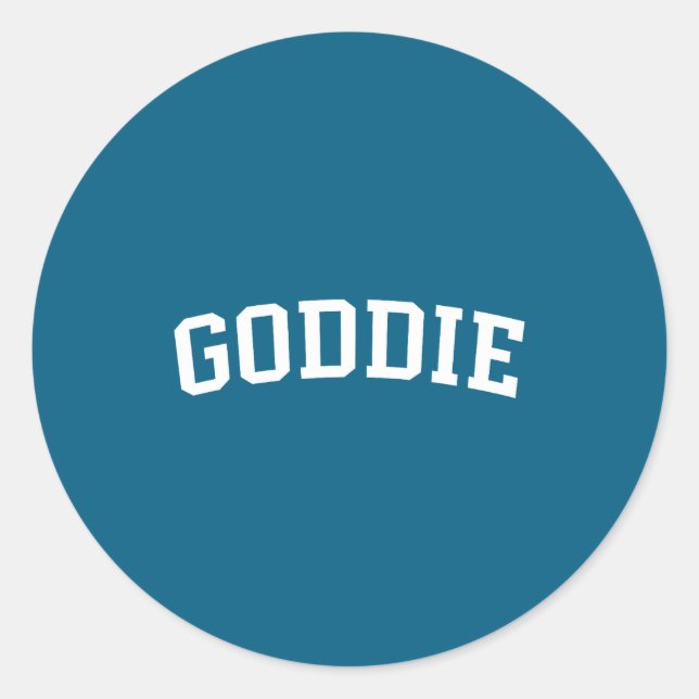 Sticker Rond Goddie (Devant)