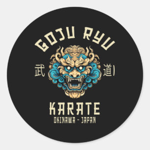 Sticker Rond Goju Ryu Martial Arts Clothing Co. Goju Ryu Karate